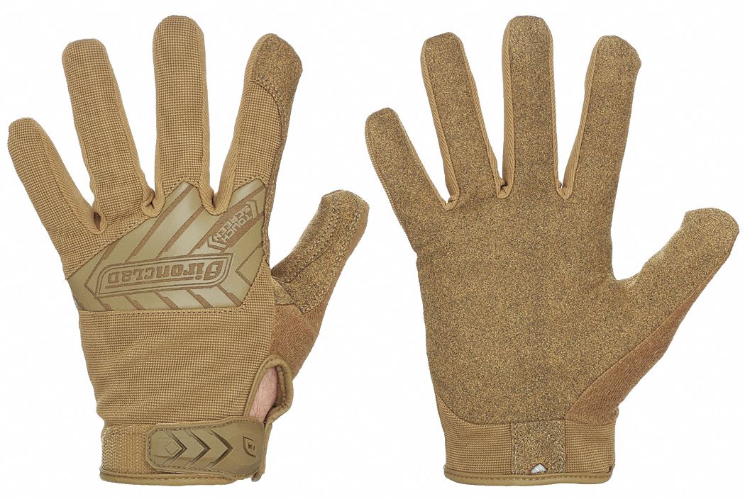 TACTICAL PRO GLOVE, WING THUMB, UNCOATED, 10 OZ, 8 1/4 IN L, SZ XL/10, COYOTE BROWN, PR