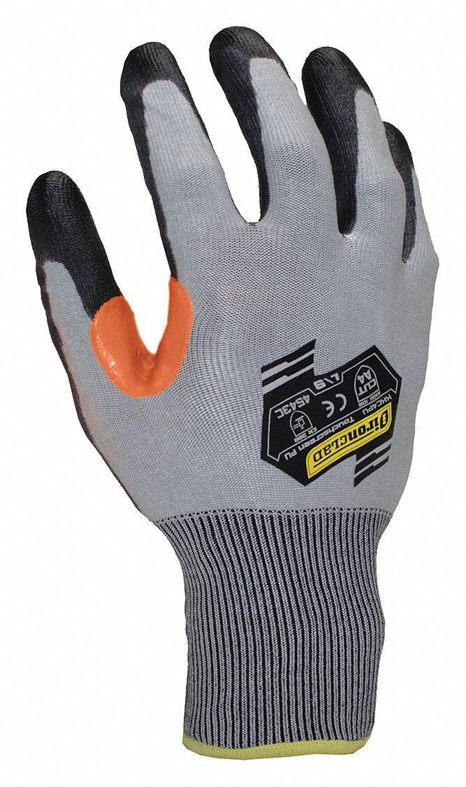 IRONCLAD Coated Gloves, XS, 1 PR 493D80KKC4PU01XS Grainger