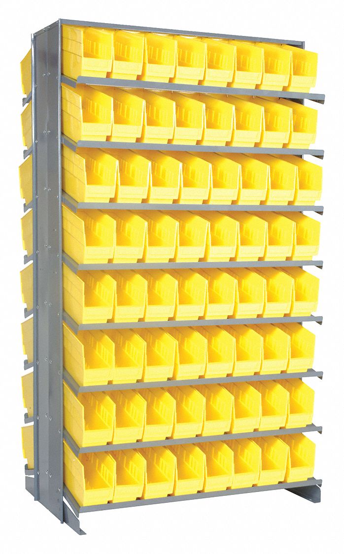 QUANTUM STORAGE SYSTEMS, 36 in x 36 in x 64 in, 2 Usable Sides, Pick ...