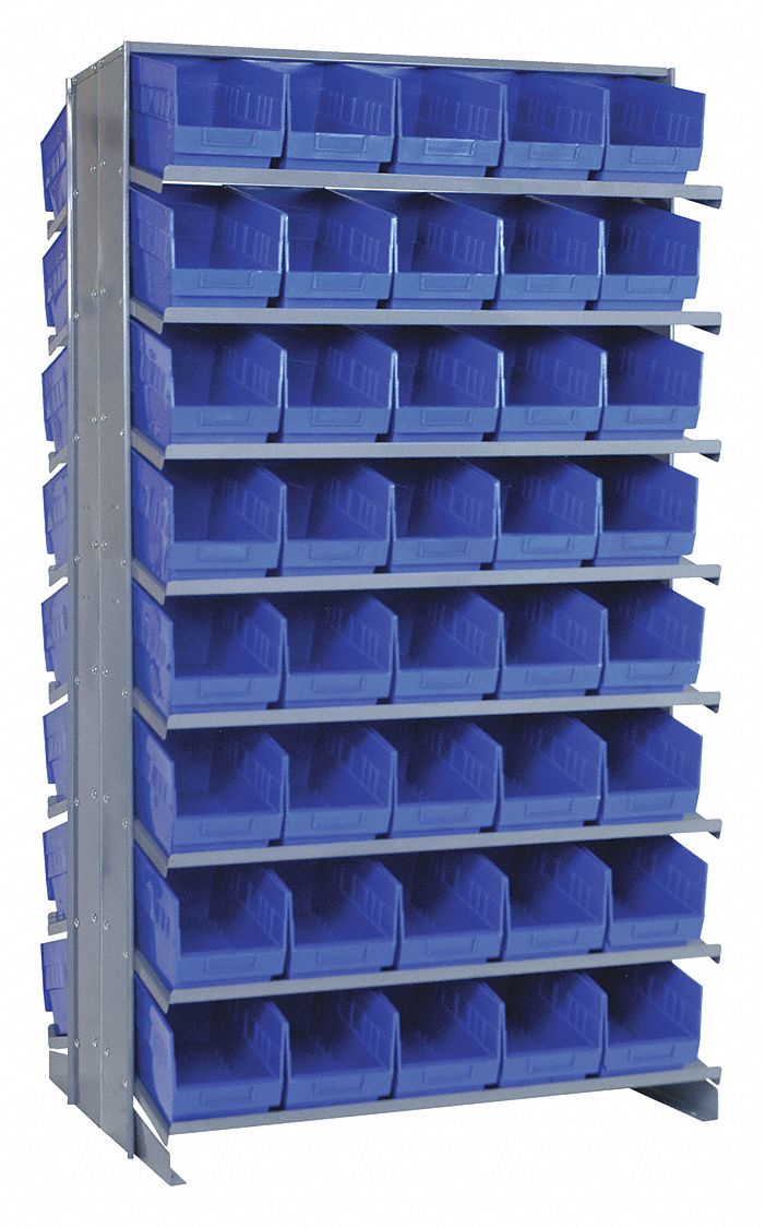 QUANTUM STORAGE SYSTEMS, 36 in x 36 in x 64 in, 2 Sided, Pick Rack ...
