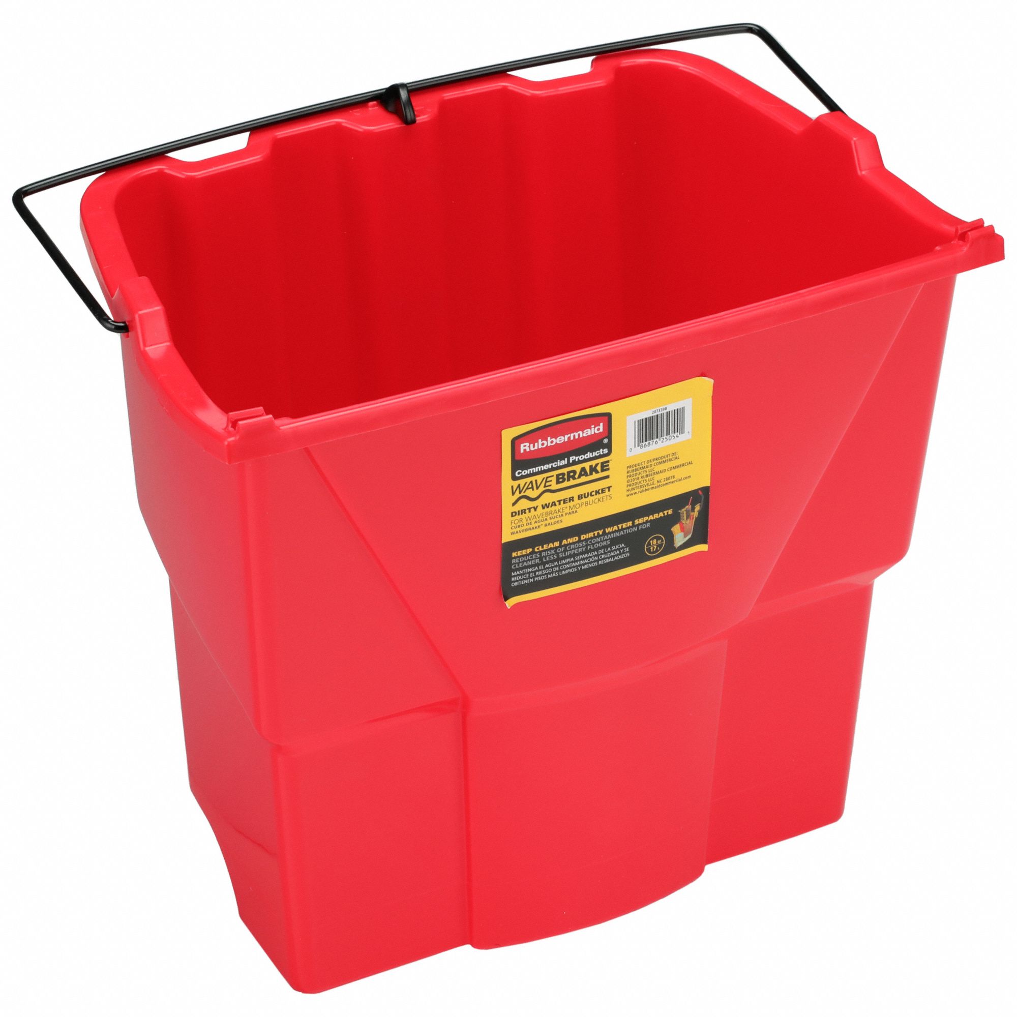 DIRTY WATER BUCKET,RED,4 1/2 GAL
