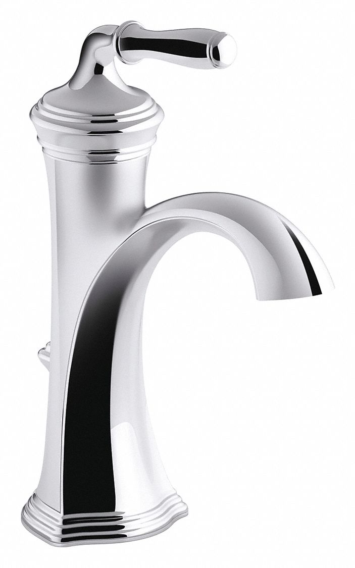 Kohler Chrome Low Arc Bathroom Sink Faucet Manual Faucet Activation 1 2 Gpm 493h23 K 193 4 Cp Grainger