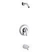 Bathtub Spout & Fixed Shower Arm Faucet Combinations image