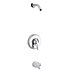 Bathtub Spout & Fixed Shower Arm Faucet Combinations