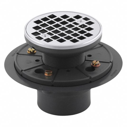 KOHLER Length - Drains 6 1/2 in, Chrome, Round, Drain Grates, Grids and ...