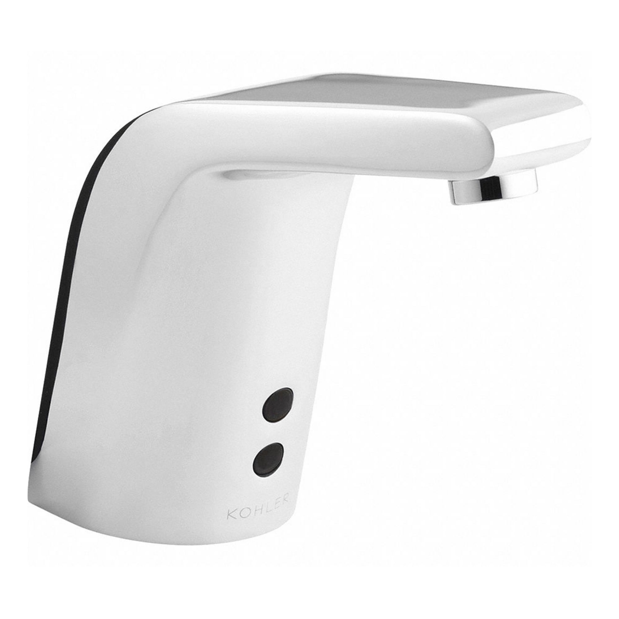 Bathroom Sensor Faucet: Insight, Brass, Chrome Finish, Single-Post, Battery, Aerated