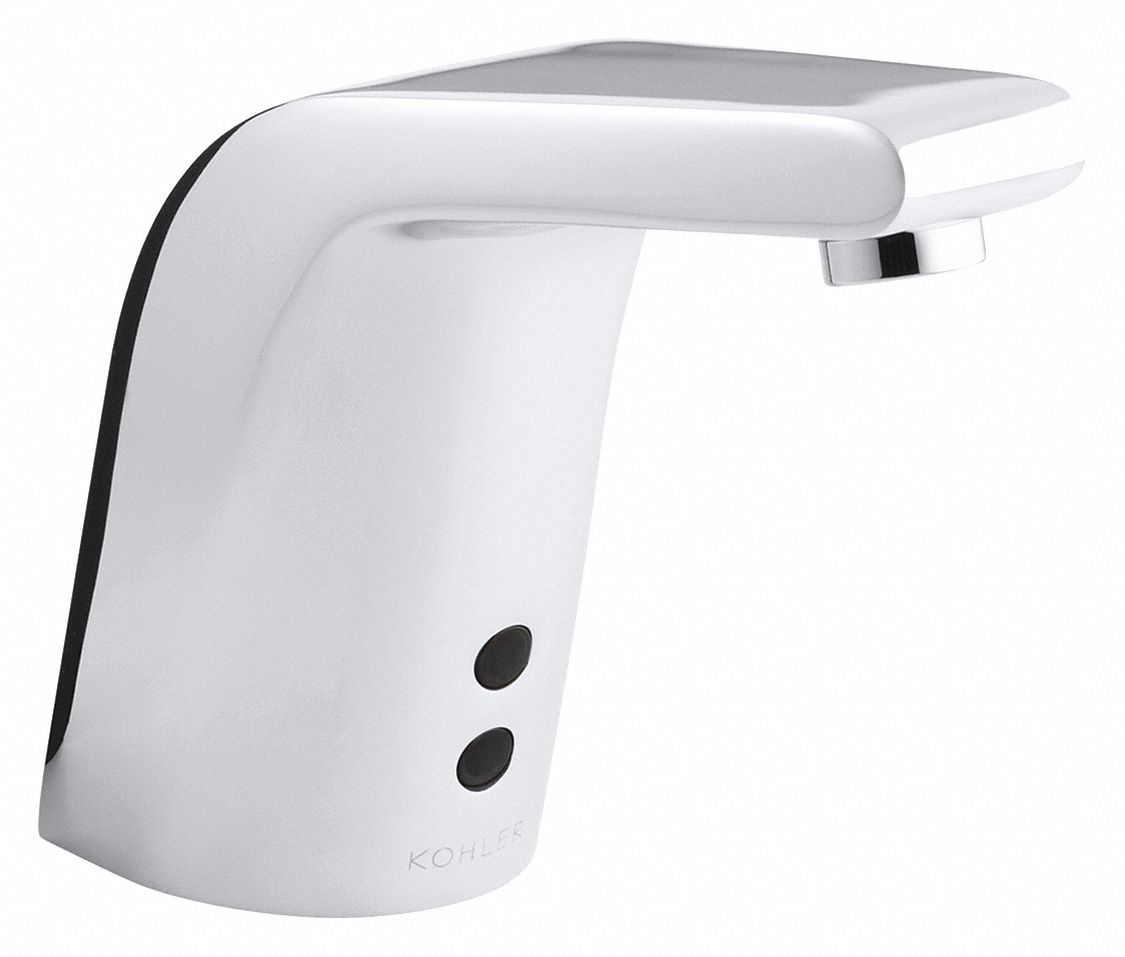 KOHLER Chrome, Straight, Bathroom Sink Faucet, Motion Sensor Faucet