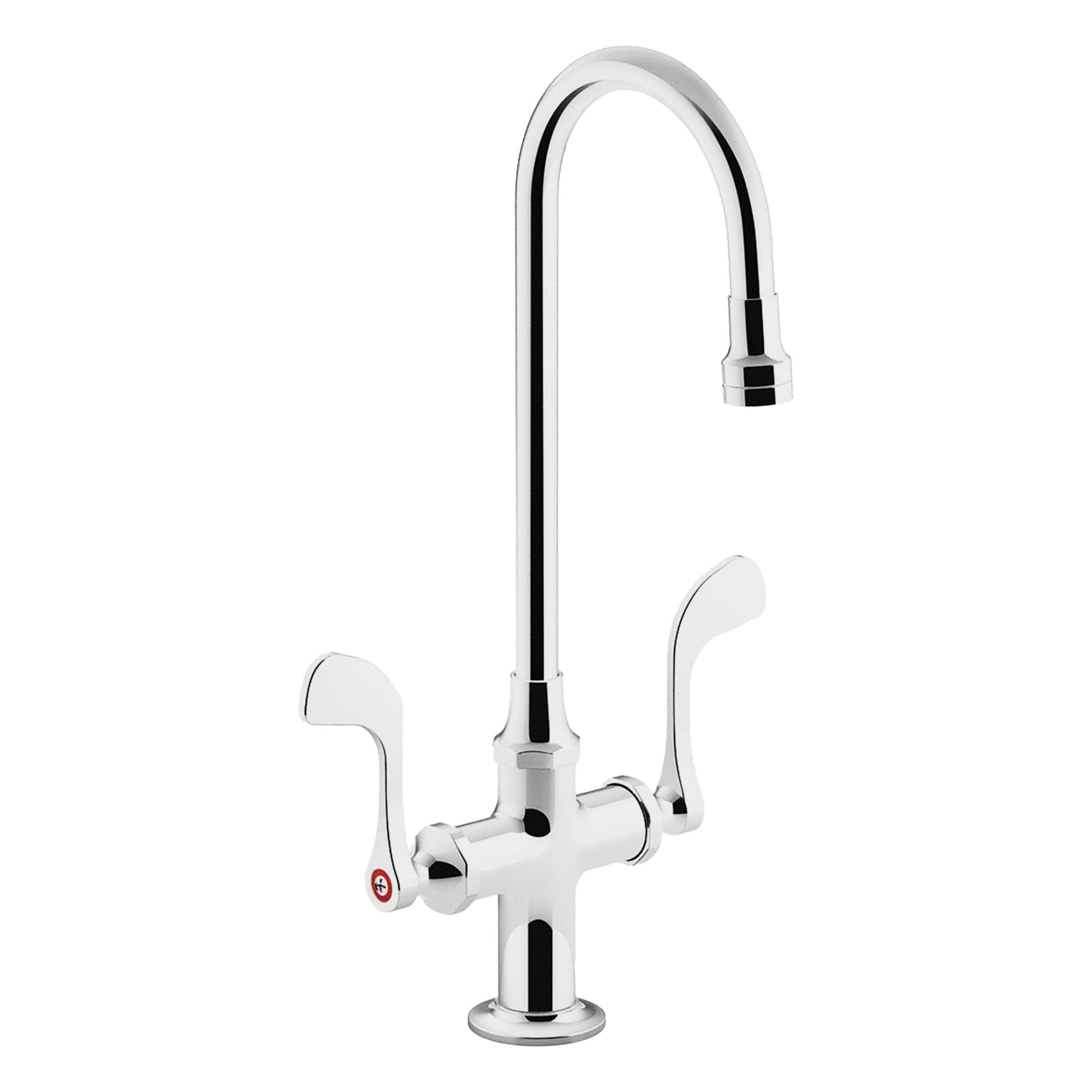 Gooseneck Bathroom Faucet: Triton Bowe™, Brass, Chrome Finish, 1 gpm Flow Rate, Single-Post