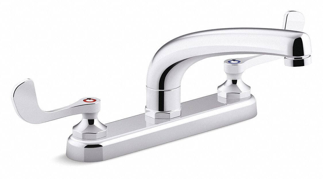 Kohler Straight Kitchen Sink Faucet Lever Faucet Handle Type