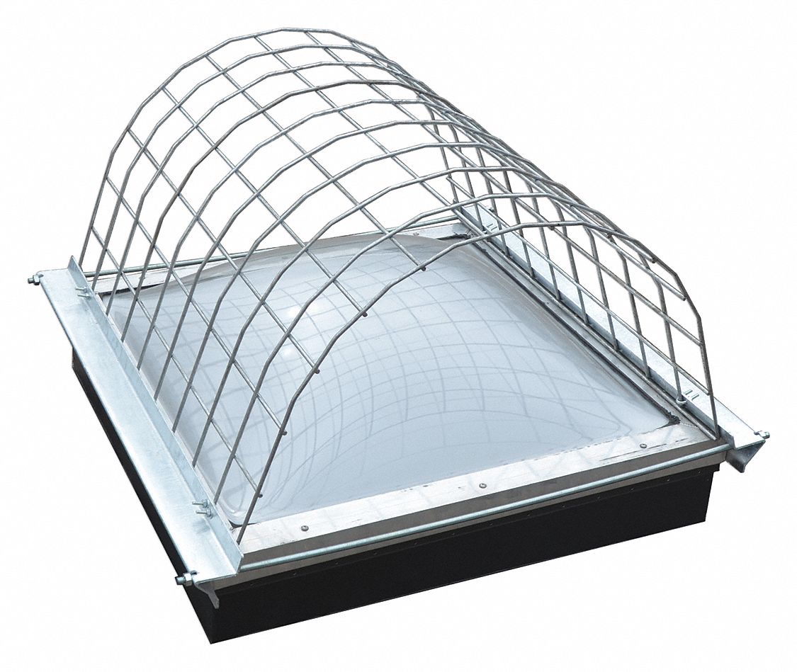 Domed Skylight Guard Gray 440 lb