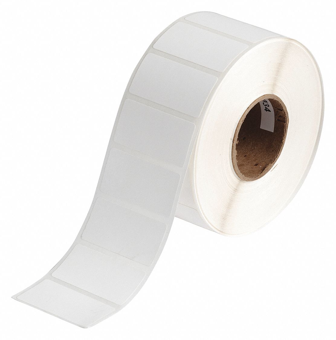 Pre-Cut Label Stock Roll: Rectangle, 1 in x 2 in, 2 in x 1 in, Cryogenic Autoclavable Polypropylene