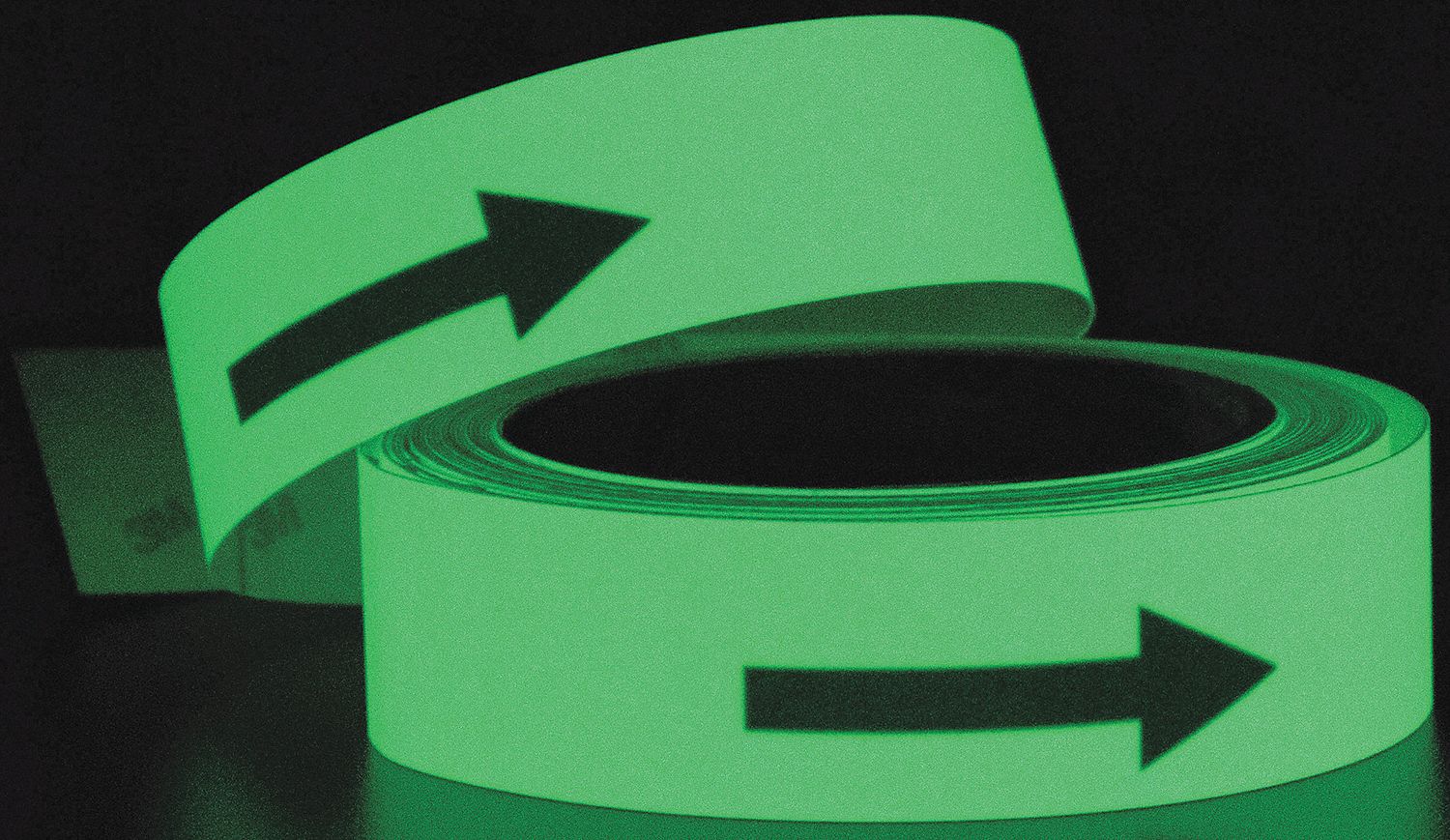 ABILITY ONE Photoluminescent Tape with Arrows, Arrow, Continuous Roll