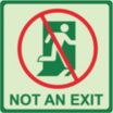 Square Not An Exit Signs