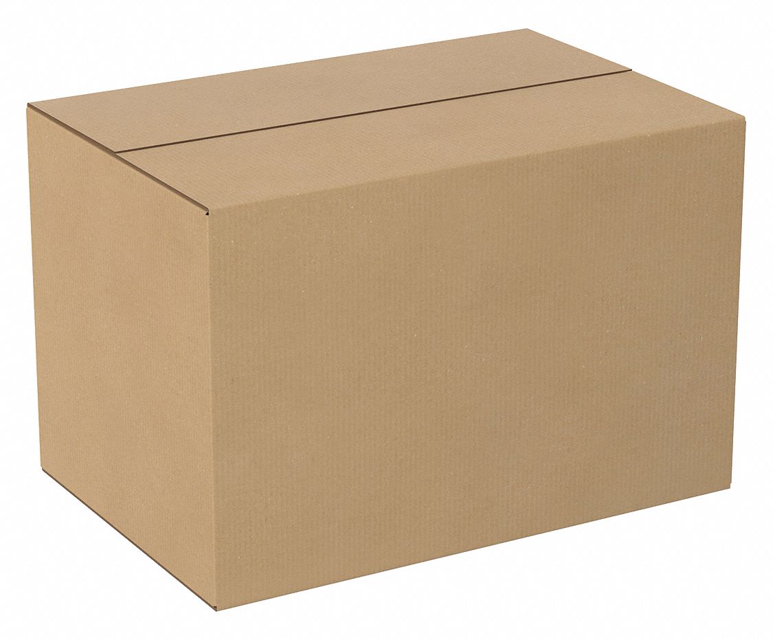 GRAINGER APPROVED Shipping Box, Single Wall, 24x16x16