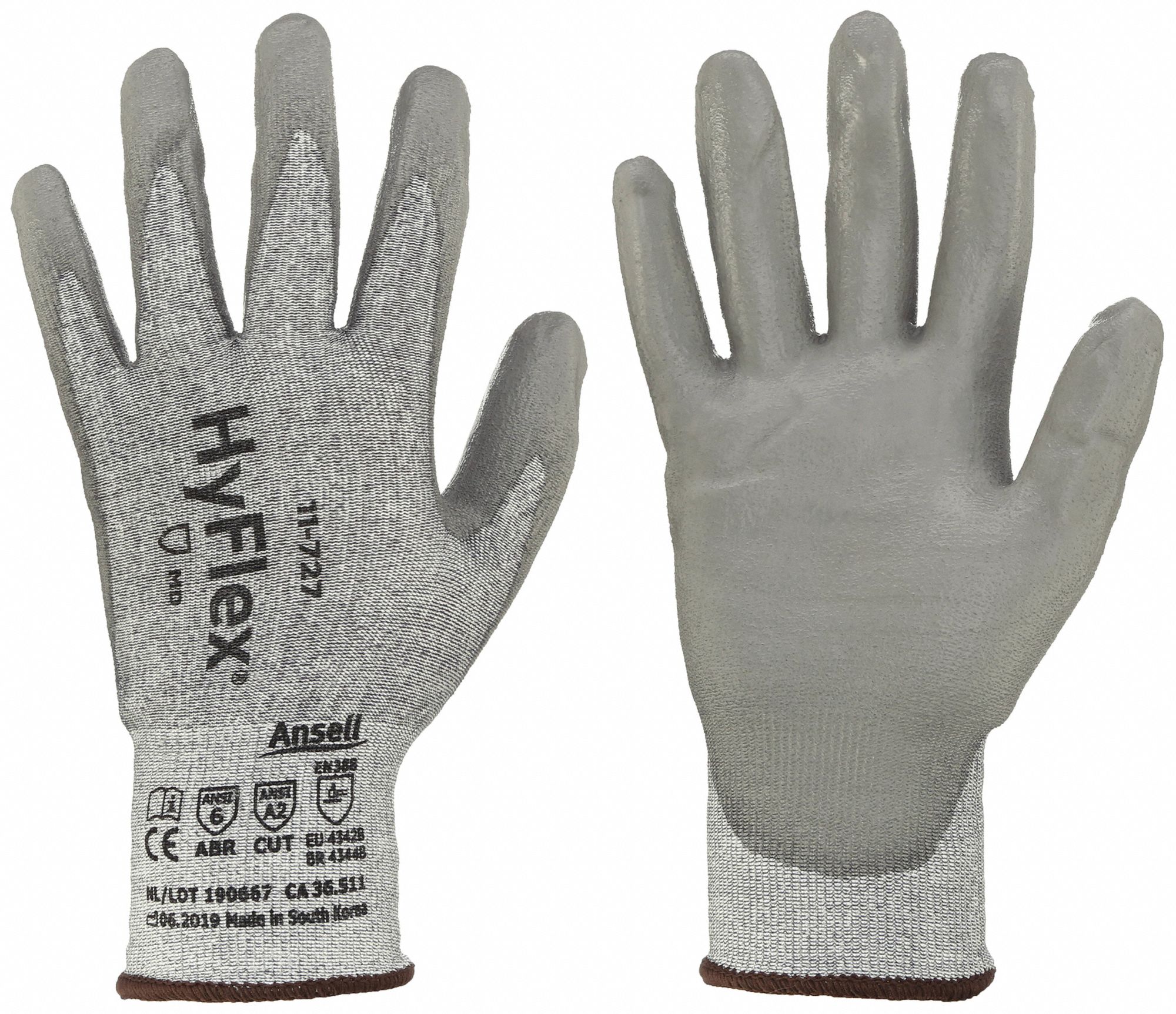 Gloves, Gry, 40LJ77,