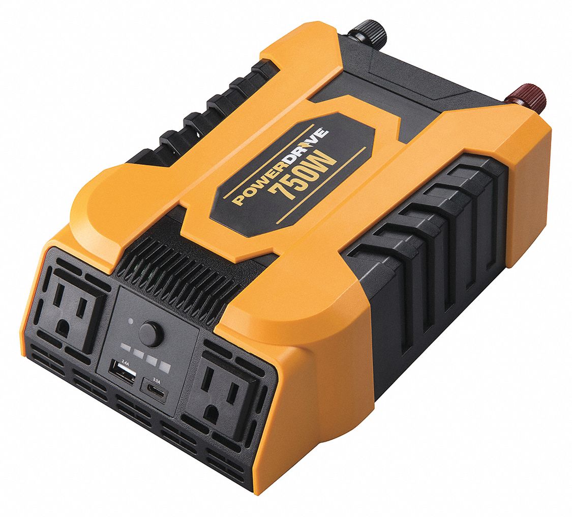 POWER DRIVE Inverter, 115VAC, 11.80" H, 7.40" W 493W99PD750 Grainger