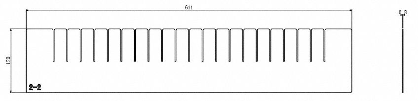 Divider: 4 1/2 in Overall Ht, For 24 in Drawer Wd/Dp, For 4 3/4 in Drawer Ht, 493X14