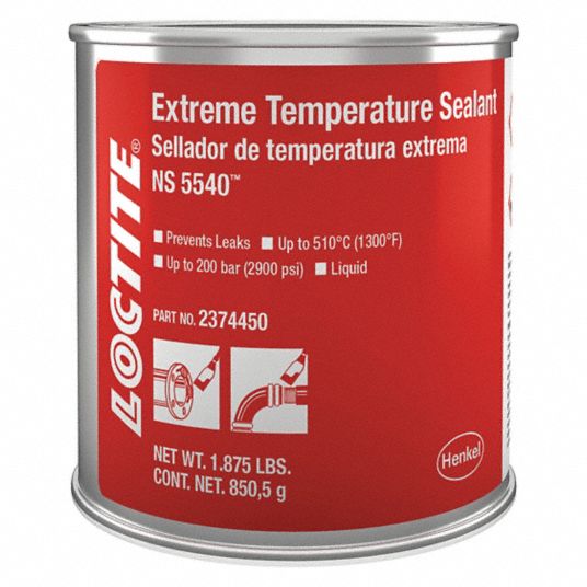 LOCTITE Liquid High Temperature Sealant, 59° to 86°F Temp. Range, Full