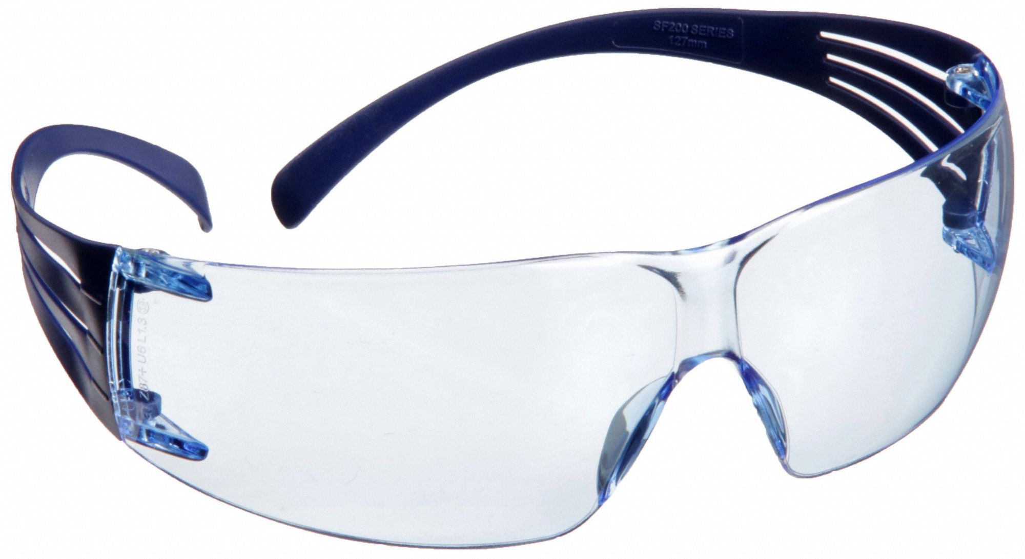 Sitesafe Sirius, Safety Glasses, Clear Lens, Frameless, Blue Frame