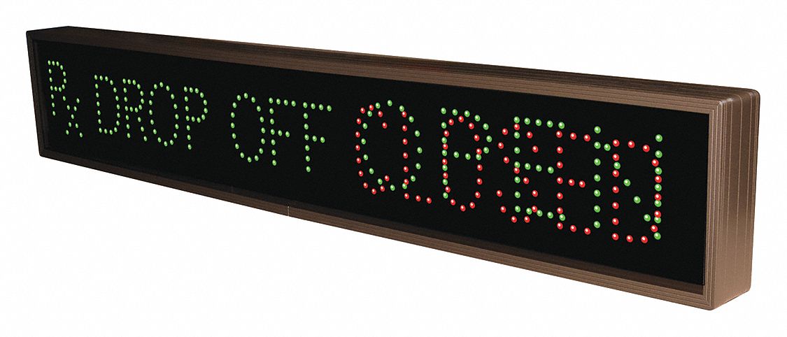 Custom Backlit Sign: RX Drop Off Open/Closed