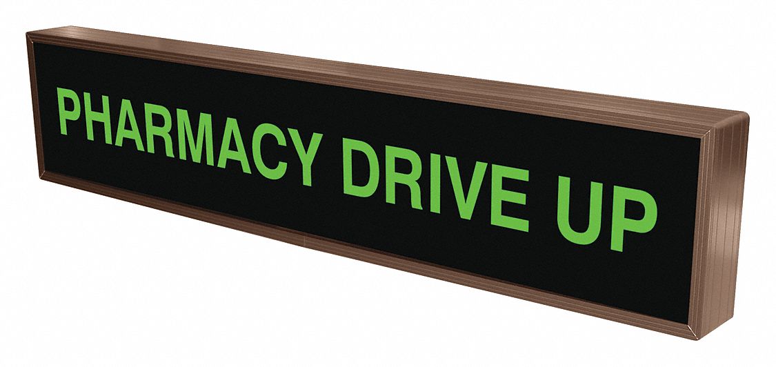 Custom Backlit Sign: Pharmacy Drive Up