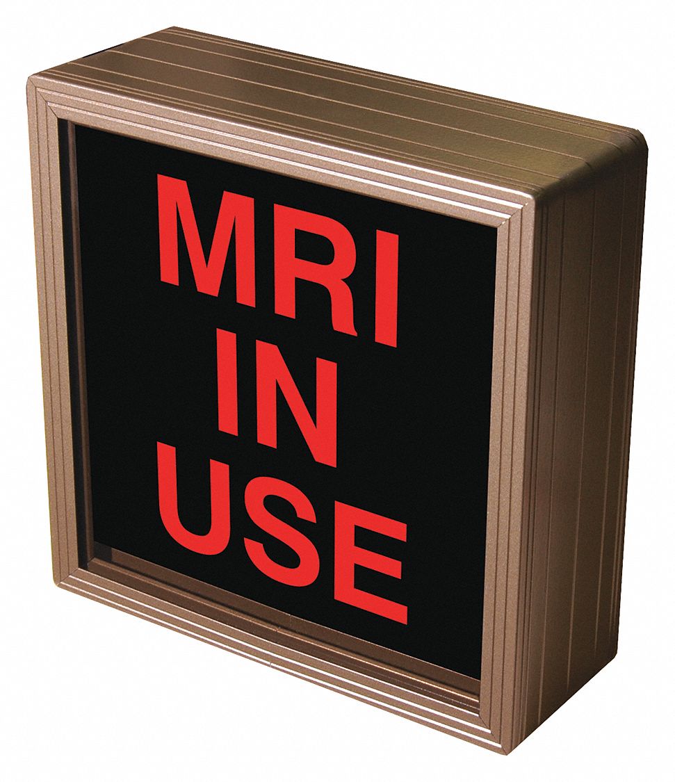 Custom Backlit Sign: MRI In Use