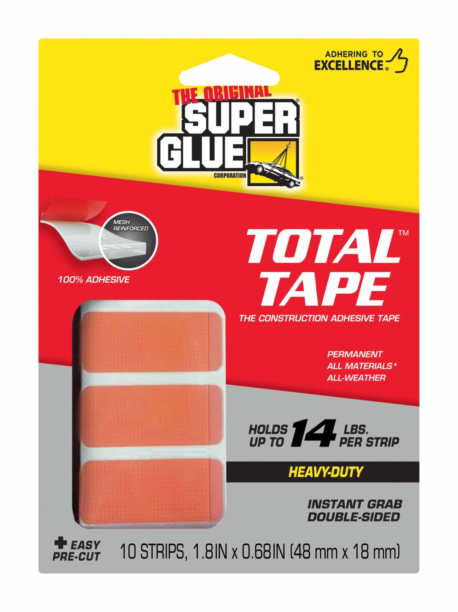 Super Glue 5/8 in. x 36 in. Double-Sided Foam Mounting Tape (12-Pack) SD1 -  The Home Depot