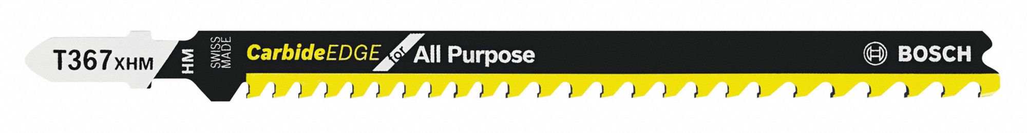 Jigsaw Blade: 5/7, 5 1/4 in Blade Lg, Carbide, Bi-Metal, Rigid for Straight Cuts Cutting Edge