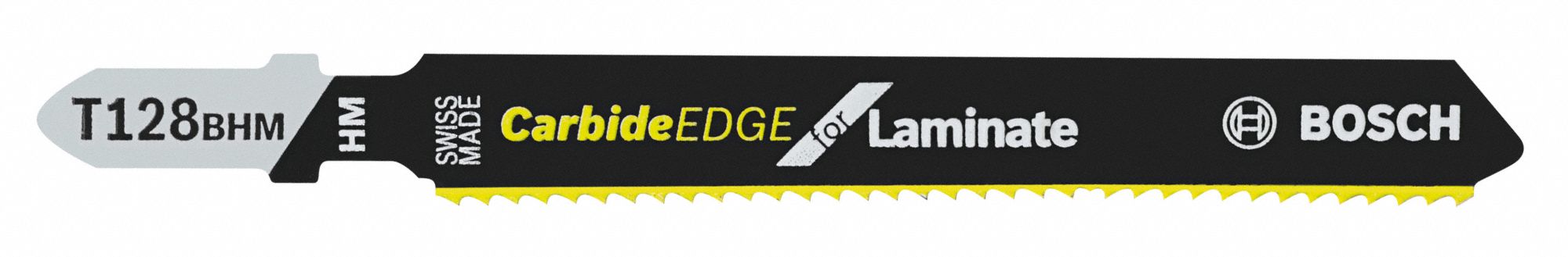 Jigsaw Blade: 14, 3 5/8 in Blade Lg, Carbide, Carbide, Rigid for Straight Cuts Cutting Edge