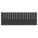 DIVIDER, 20¼ IN X 7¼ IN, BLACK, FOR 14⅞ IN BIN W, PLASTIC, LONG SIDE, 6 PK