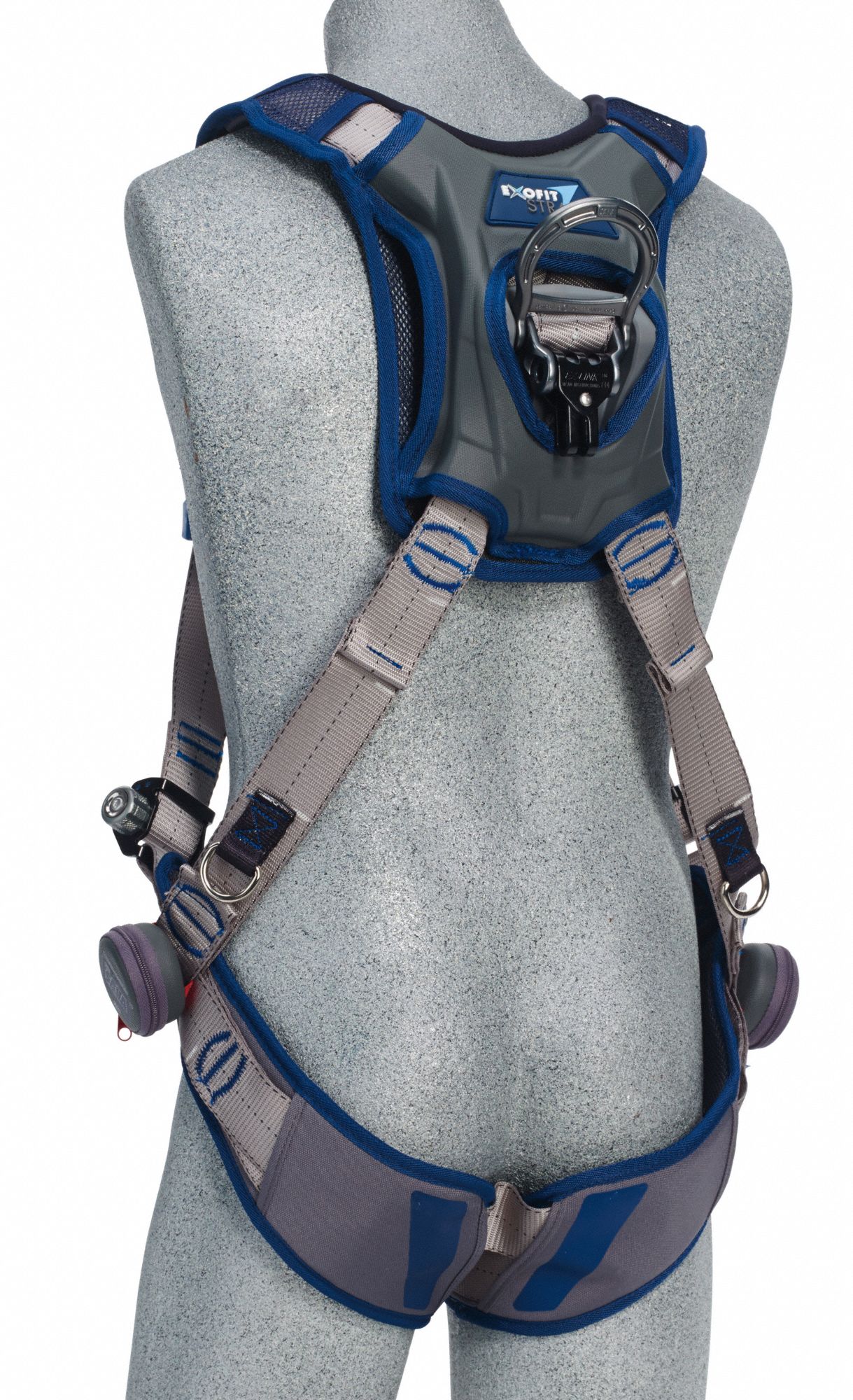 3M DBISALA Full Body Harness, 420 lb, Blue/Gray L 65YG511112477