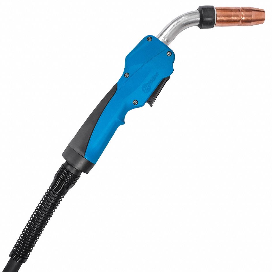 MIG WELDING GUN, MDX-250, 250 A, 0.035 IN, 15 FT, MILLER-COMPATIBLE, STRAIGHT HANDLE