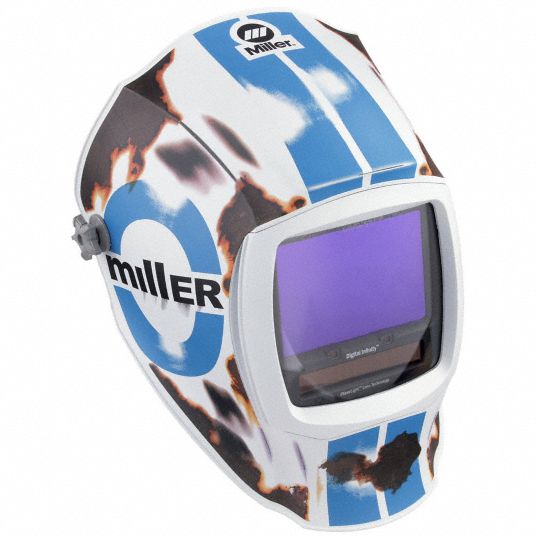 MILLER ELECTRIC, AutoDarkening, 4 Arc Sensors, Welding Helmet 494D93