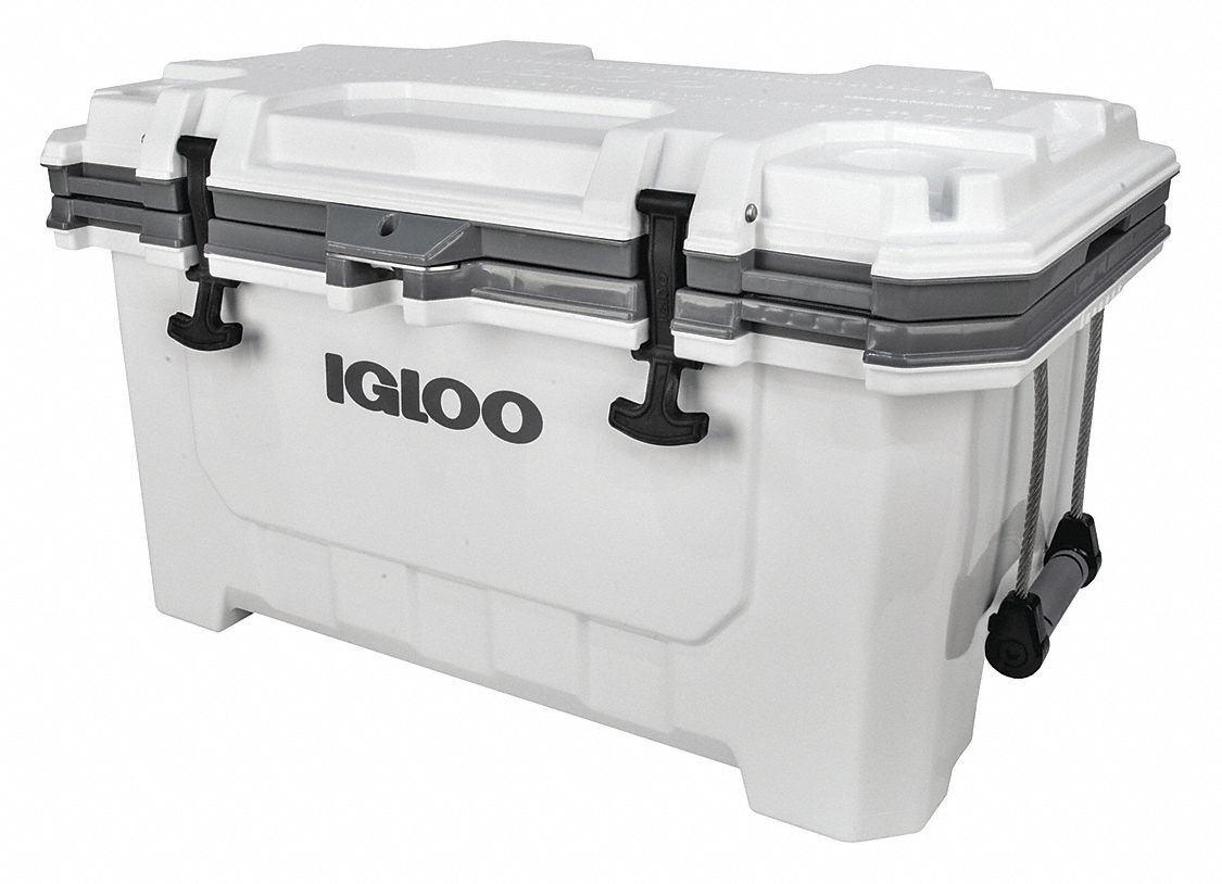 IGLOO Plastic, 70.0 qt, Chest Cooler, Up to 5 days Ice Retention, White