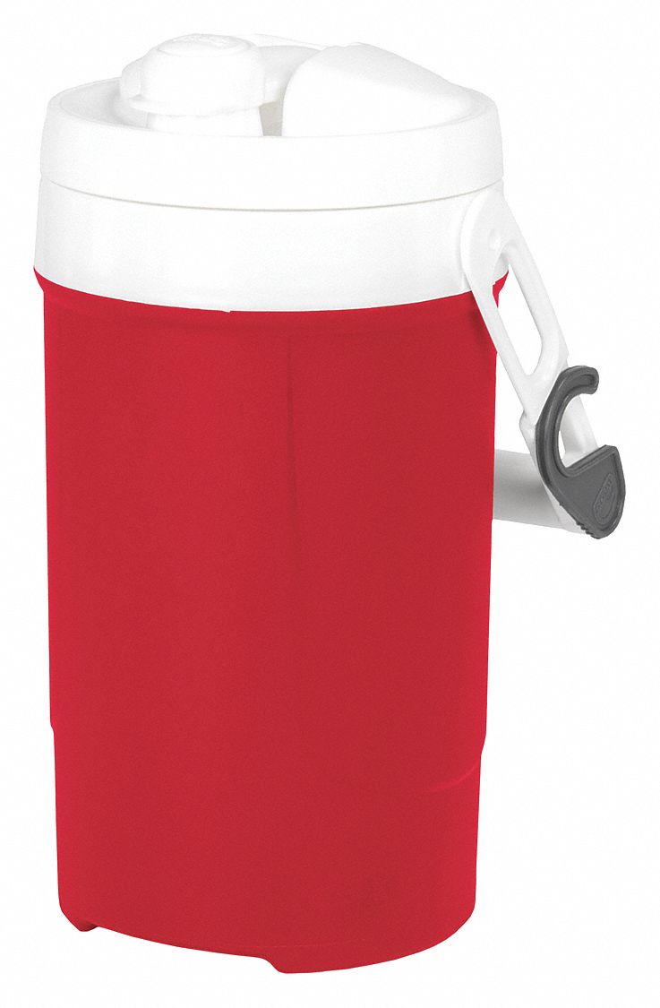 IGLOO Plastic, 0.5 gal, Personal Cooler, Up to 1 day Ice Retention, Red