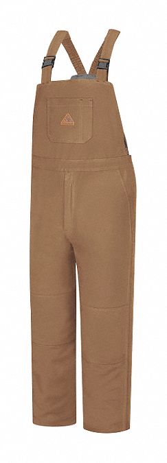 Bib Overalls: 47 cal/sq cm ATPV, Cold-Condition Insulated, 4, 42 1/2 in Max Waist Size, Tall