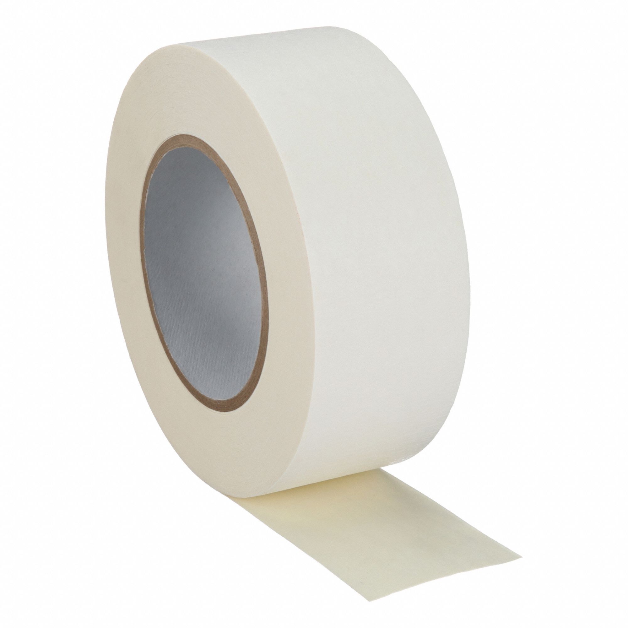 Splicing Tape: Double-Sided, 2 in Wd, 36 yd Lg, 6 mil Thick, White, Rubber, Indoor