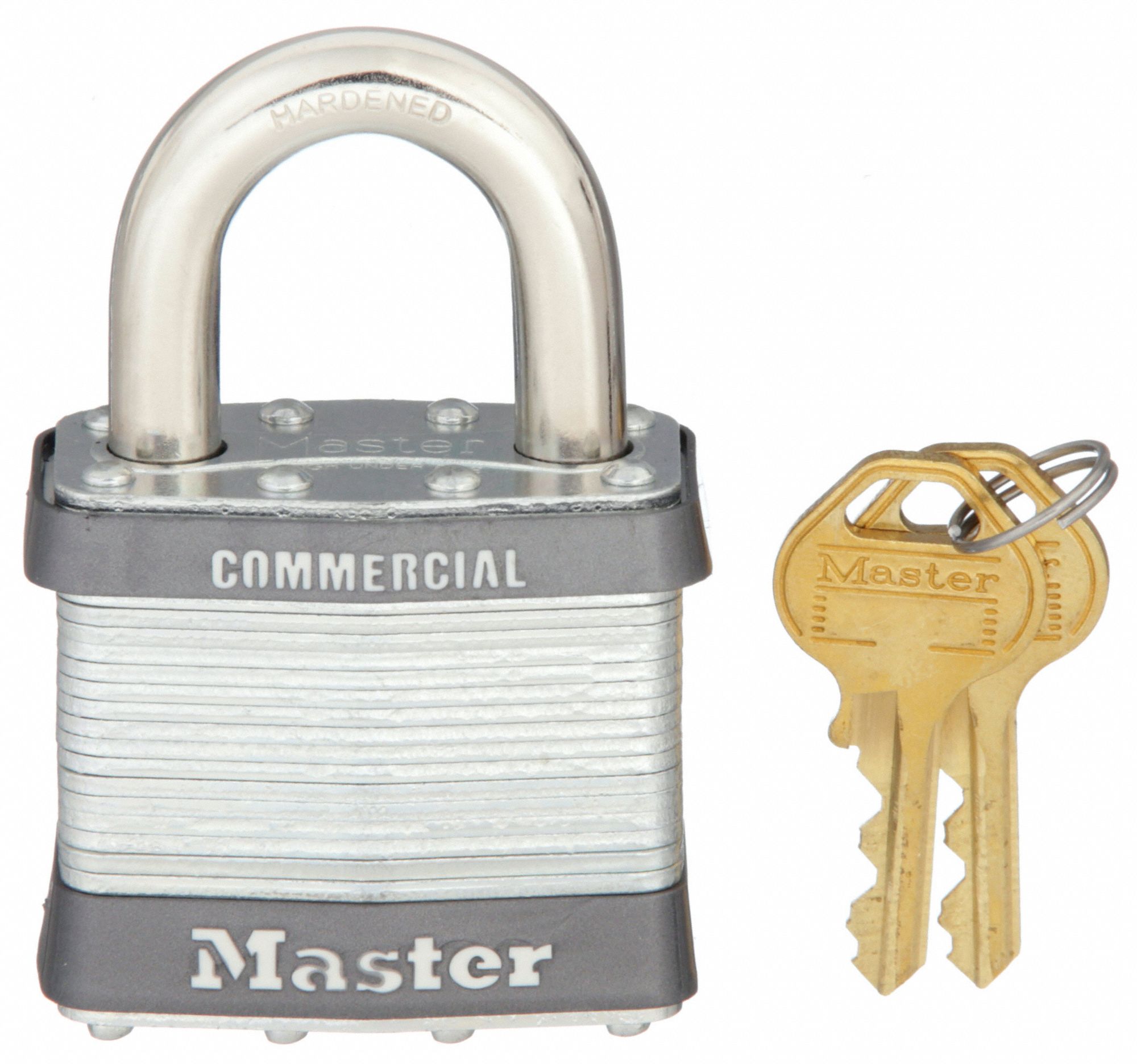 KEYED PADLOCK,15/16 IN,RECTANGLE,SILVER
