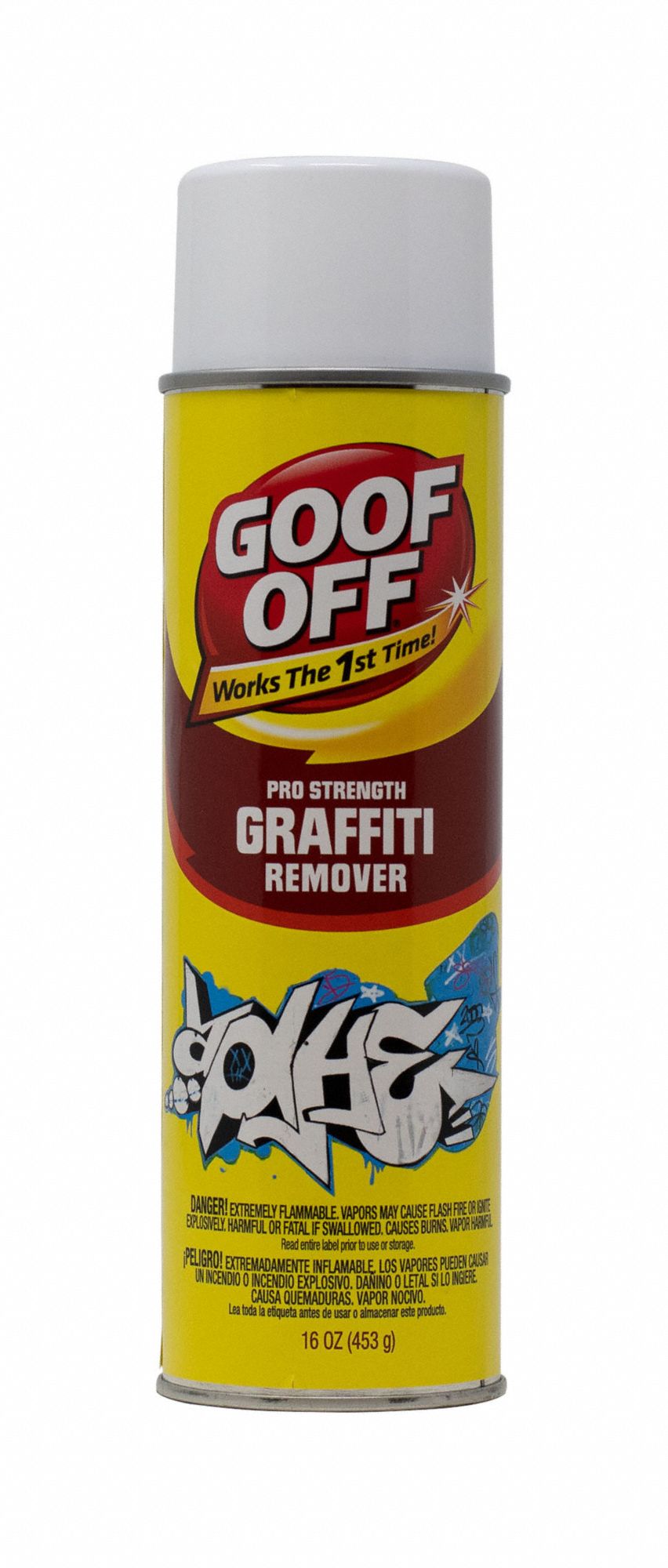 Graffiti Remover: Aerosol Spray Can, 16 oz, Liquid