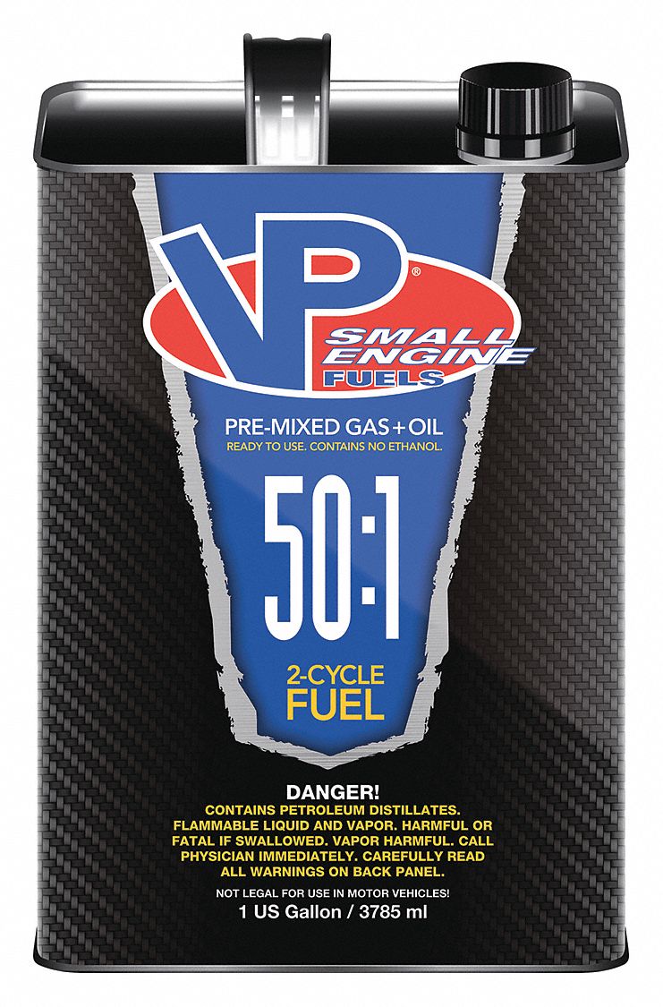 Small Engine Fuel, 2 Cycle: 1 gal Size, Blue, 4 PK