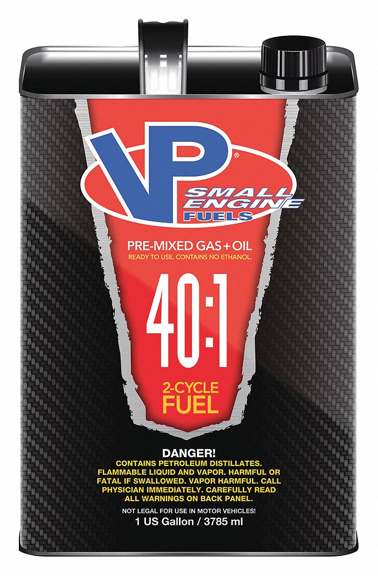 Small Engine Fuel, 2 Cycle: 1 gal Size, Red, 4 PK