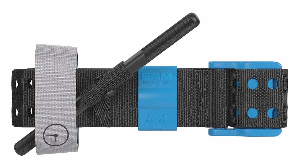 Tourniquet: Aluminum, 2 1/2 in Overall Lg, 1 1/2 in Overall Wd