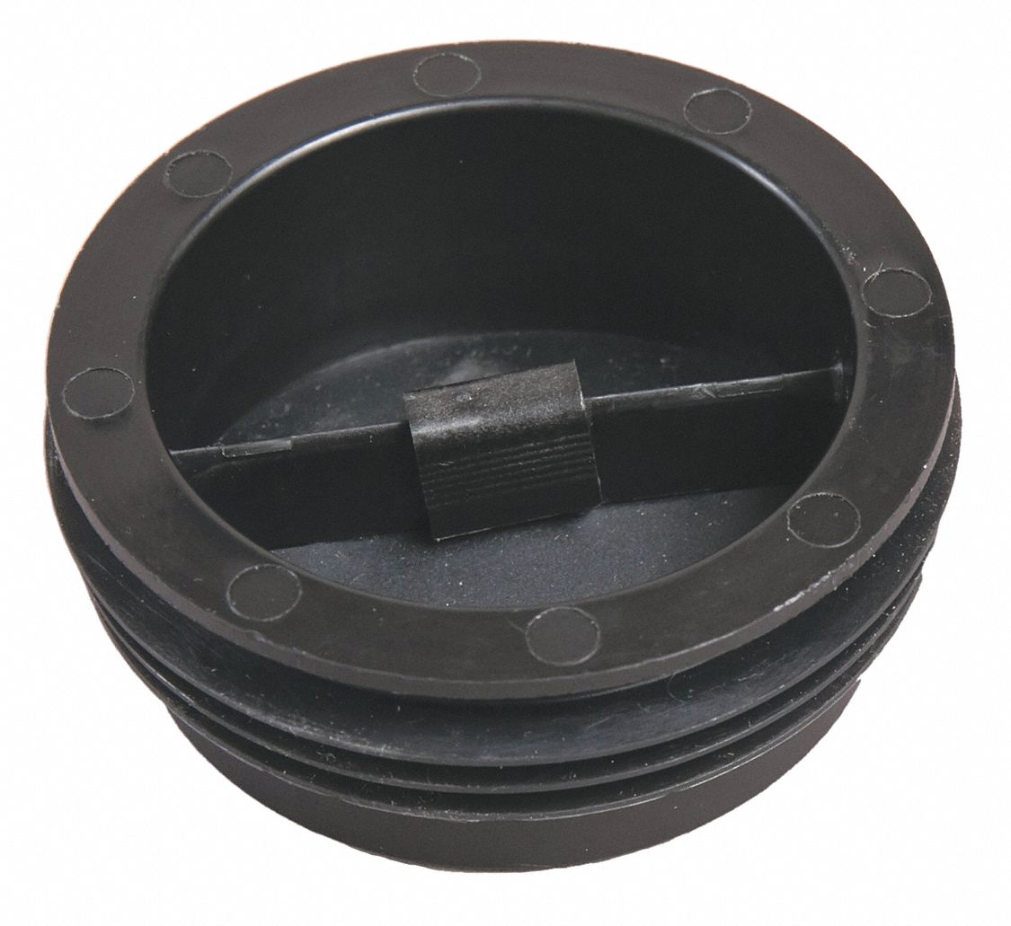 TRAP-TITE  Drain Seal,Black,Polypropylene,1-1/4" H 494L11