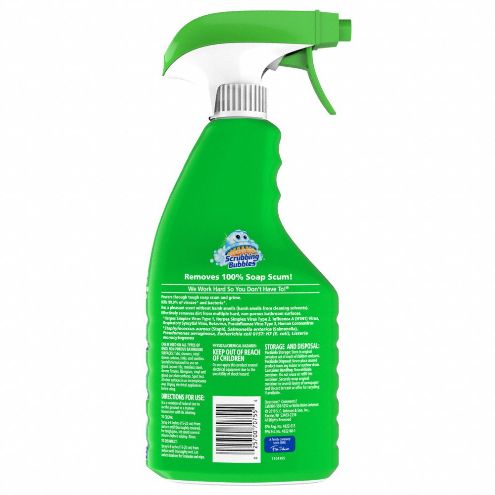 SCRUBBING BUBBLES Bathroom Cleaner, 32 oz Container Size, Trigger Spray ...