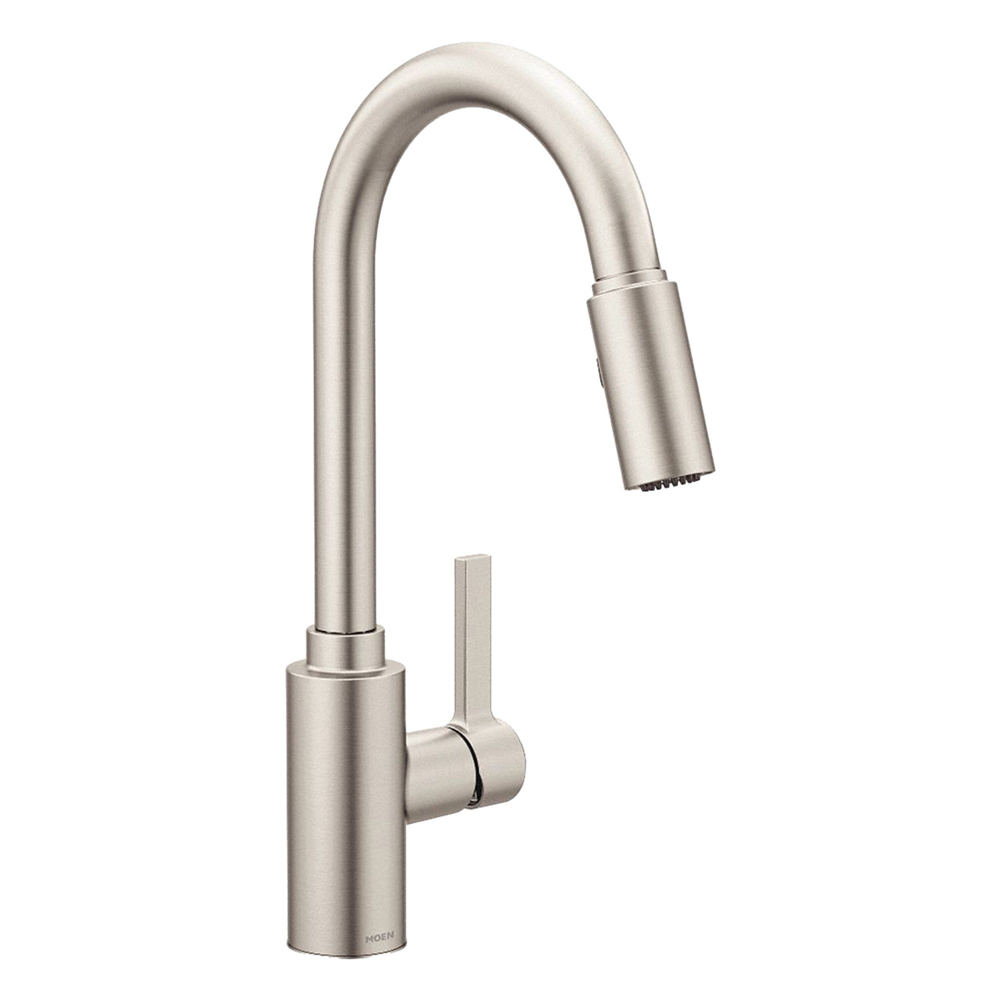 Gooseneck Kitchen Faucet: Gena, Brass, Single-Post, Deck, 1 Mounting Holes, 1.5 gpm Flow Rate