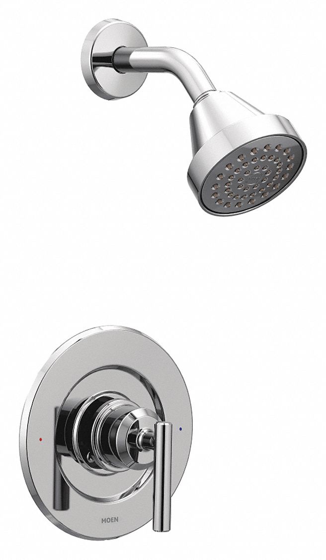 Tub and Shower Trim Kit: Moen, Gibson Posi-Temp T2902, 1.75 gpm Fixed Showerhead Flow Rate