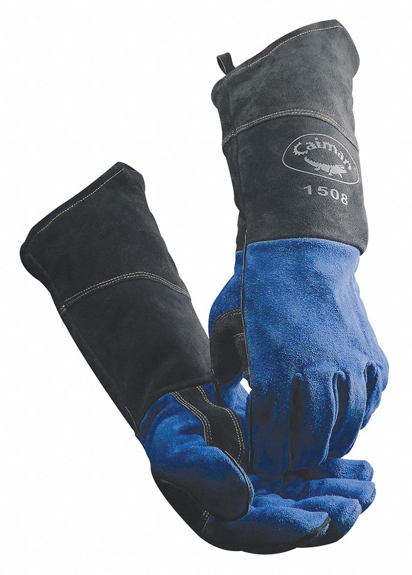 GANTS SOUDAGE, BLEU, MANCHETTE 4PO, PR