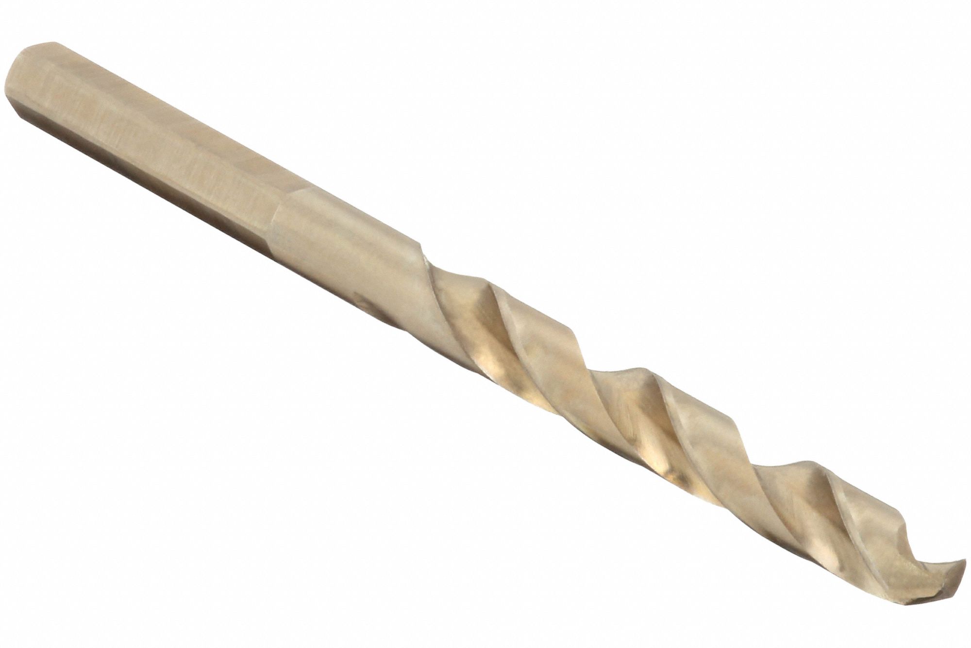 JOBBER DRILL BIT, HEAVY-DUTY, SPIRAL FLUTE, 2 IN FLUTE, 3.5 IN L, 3/16 IN DIA, COBALT STEEL