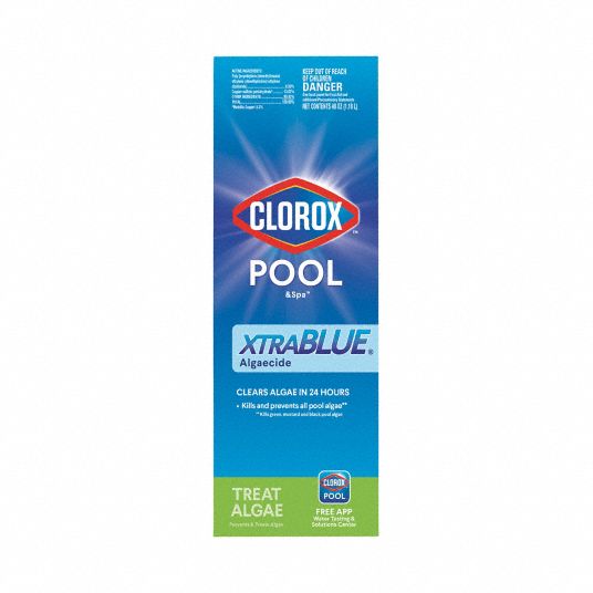 CLOROX POOL & SPA, Liquid, Bottle, Algaecide 494P2144340CLX Grainger