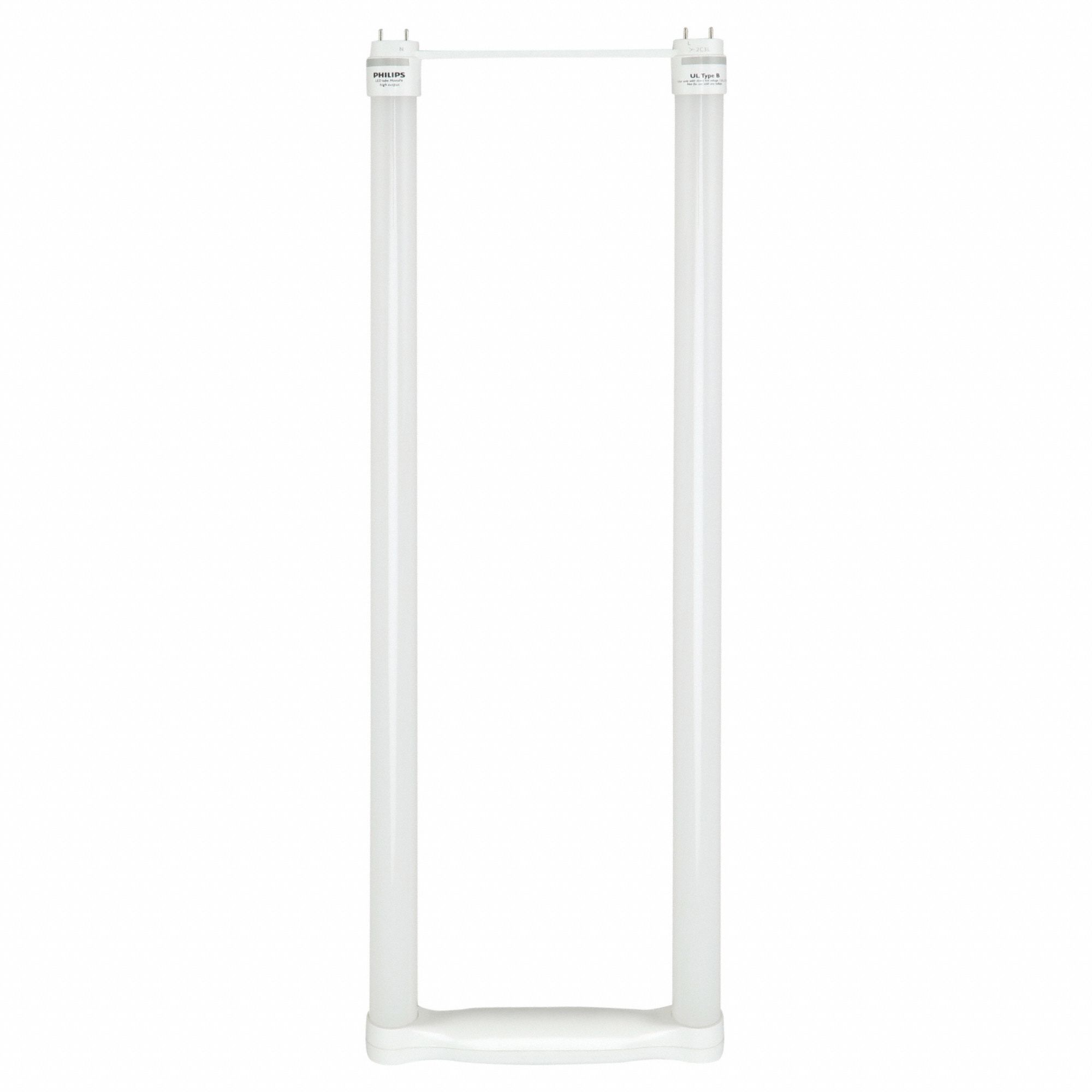 U-Shaped LED Bulb: T8, Medium Bi-Pin (G13), 6 in U-Bend Leg Spacing, 15.5 W Watt, 3000K